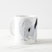 Japanse Chin Hond Koffiemok (Voorkant links)