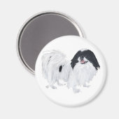 Japanse Chin Hond Magneet (Voorkant / Achterkant)