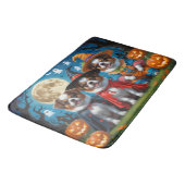 Japanse Chin Honden Pompoen Halloween Grappig Badmat (Gekanteld)