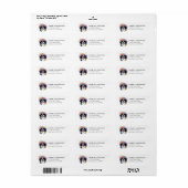 Japanse Chin Honden Retouradreslabels Etiket (Full Sheet)