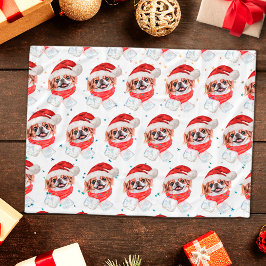 Japanse Chin Hondenras Kerststerren Fleece Deken