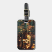 Japanse Chin Kerst Feestelijke Reis Bagagelabel (Voorkant verticaal)