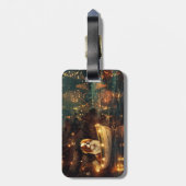 Japanse Chin Kerst Feestelijke Reis Bagagelabel (Achterkant verticaal)