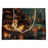 Japanse Chin Kerst Feestelijke Reis Groot Cadeauzakje (Voorkant)