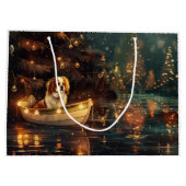 Japanse Chin Kerst Feestelijke Reis Groot Cadeauzakje (Achterkant)