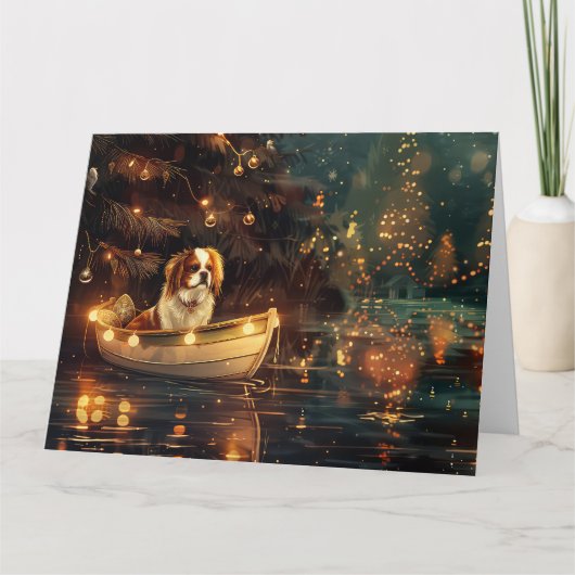Japanse Chin Kerst Feestelijke Reis Kaart (Voorkant)