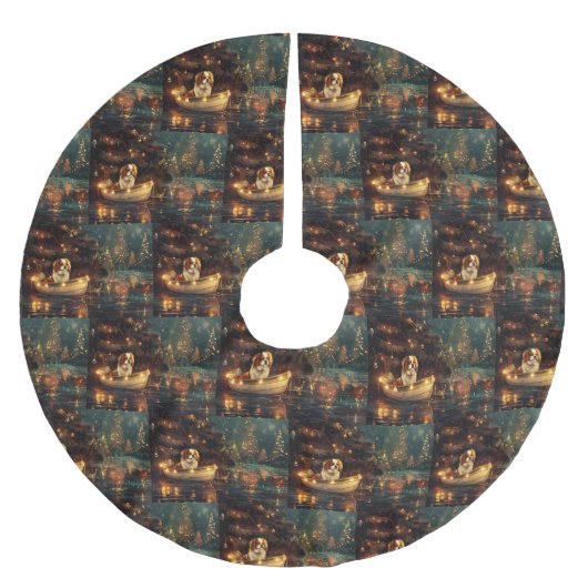 Japanse Chin Kerst Feestelijke Reis Kerstboom Rok (Voorkant)