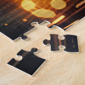 Japanse Chin Kerst Feestelijke Reis Legpuzzel (Zijkant)