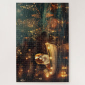 Japanse Chin Kerst Feestelijke Reis Legpuzzel (Verticaal)