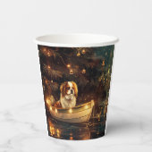 Japanse Chin Kerst Feestelijke Reis Papieren Bekers (Achterkant)