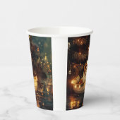 Japanse Chin Kerst Feestelijke Reis Papieren Bekers (Links)