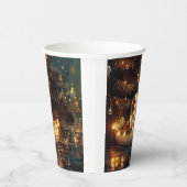 Japanse Chin Kerst Feestelijke Reis Papieren Bekers (Rechts)