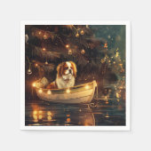 Japanse Chin Kerst Feestelijke Reis Servet (Voorkant)