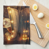 Japanse Chin Kerst Feestelijke Reis Theedoek (Quarter Fold)