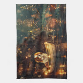 Japanse Chin Kerst Feestelijke Reis Theedoek (Verticaal)