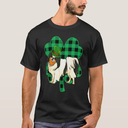 Japanse Chin Leprechaun St Patricks Day Lucky C T-shirt (Voorkant)
