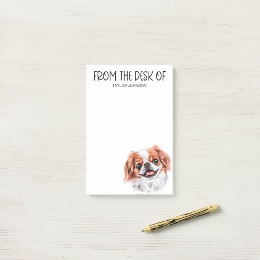 Japanse Chin Lover Post-it Notes (Op bureau)