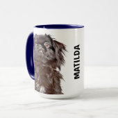 Japanse Chin Personalized Mug Mok (Voorkant links)