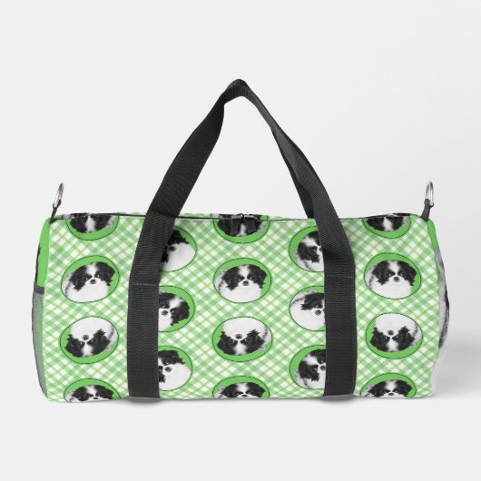 Japanse Chin Puppy Schilderen Originele Pet Dog Ar Plunjezak (Achterkant)