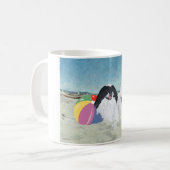 Japanse Chin Strandbal Koffiemok (Voorkant links)