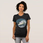 Japanse Chin Surfen T-shirt (Voorkant volledig)