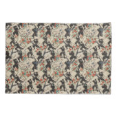 Japanse Chiyogami Ninja Pattern Kussensloop (Achterkant)