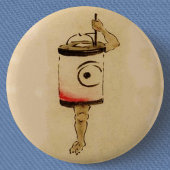 Japanse Chochin-obake (Papieren Lantern Ghost) Ronde Button 5,7 Cm