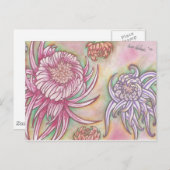 Japanse Chrysanthema Briefkaart (Voorkant / Achterkant)