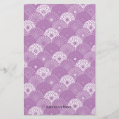 Japanse Chrysanthemum Pattern Stationery Briefpapier (Voorkant)