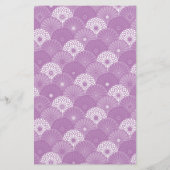 Japanse Chrysanthemum Pattern Stationery Briefpapier (Achterkant)