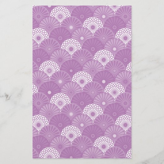 Japanse Chrysanthemum Pattern Stationery Briefpapier (Achterkant)