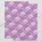 Japanse Chrysanthemum Pattern Stationery Briefpapier (Voorkant / Achterkant)
