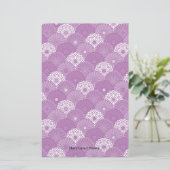 Japanse Chrysanthemum Pattern Stationery Briefpapier (Staand voorkant)