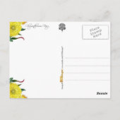 Japanse Chrysanthemumventiel met ventilator Briefkaart (Achterkant)