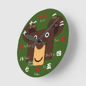 Japanse cijfers in Kanji Ronde Klok (Hoek)