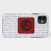 Japanse Clan Kamon Kanji Script Crane Case-Mate iPhone Case (Achterkant (horizontaal))
