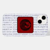 Japanse Clan Kamon Kanji Script Crane Case-Mate iPhone Case (Achterkant (horizontaal))