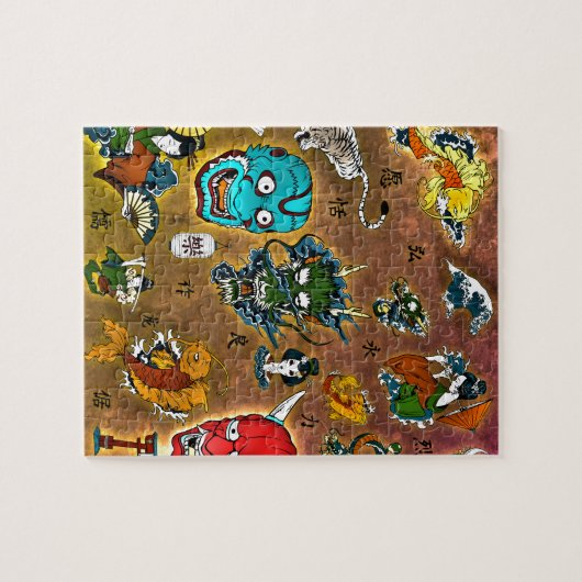 Japanse collage legpuzzel (Horizontaal)