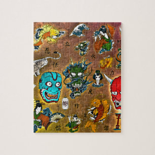 Japanse collage legpuzzel