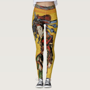 Japanse courtisane Oiran door Vincent van Gogh Leggings