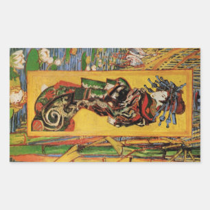 Japanse courtisane Oiran door Vincent van Gogh Rechthoekige Sticker