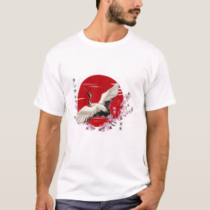 Japanse Crane Tsuru T-shirt