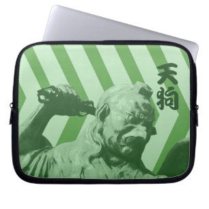 Japanse Crow Tengu Yokai Pop Art Laptop Sleeve