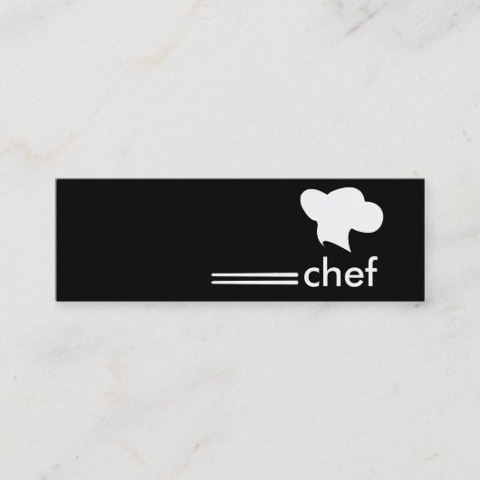 Japanse Cuisine Chef Mini Visitekaartje (Voorkant)