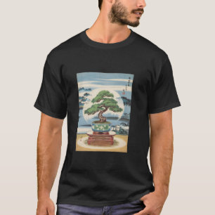 Japanse Cultuur Bonsai Boom Tuinieren Zen Vintage T-shirt