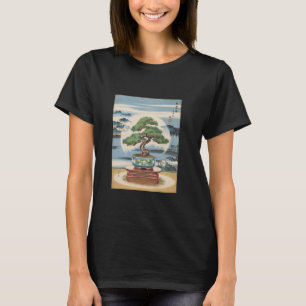 Japanse cultuur Bonsai Tree Gardening Zen Vintage T-shirt