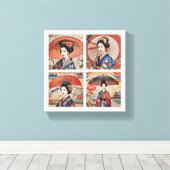 Japanse cultuur canvas afdruk (Insitu (Houten vloer))