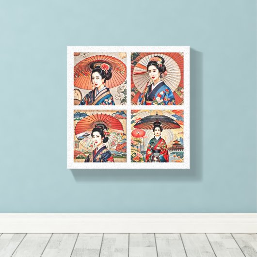 Japanse cultuur canvas afdruk (Insitu (Houten vloer))