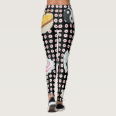 Japanse Cultuur Emojis Leggings (Achterkant)