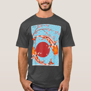Japanse Cultuur Sakura Nishikigoi Cherry Blossom T-shirt